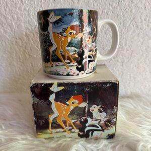90s Disney Bambi Coffee Mug with Original Box